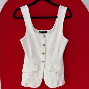 Love Poem Women's Cream Buttoned Blouse